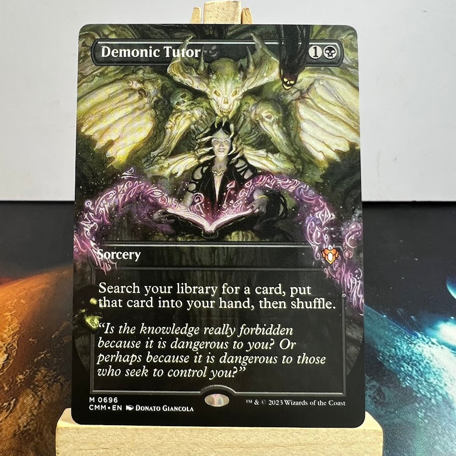 Demonic Tutor (CMM)(Borderless) #696