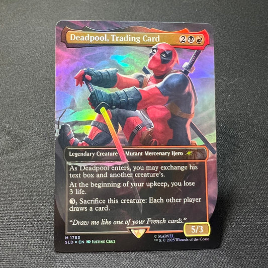 Deadpool, Trading Card (SLD)(Borderless) #1753 FOIL