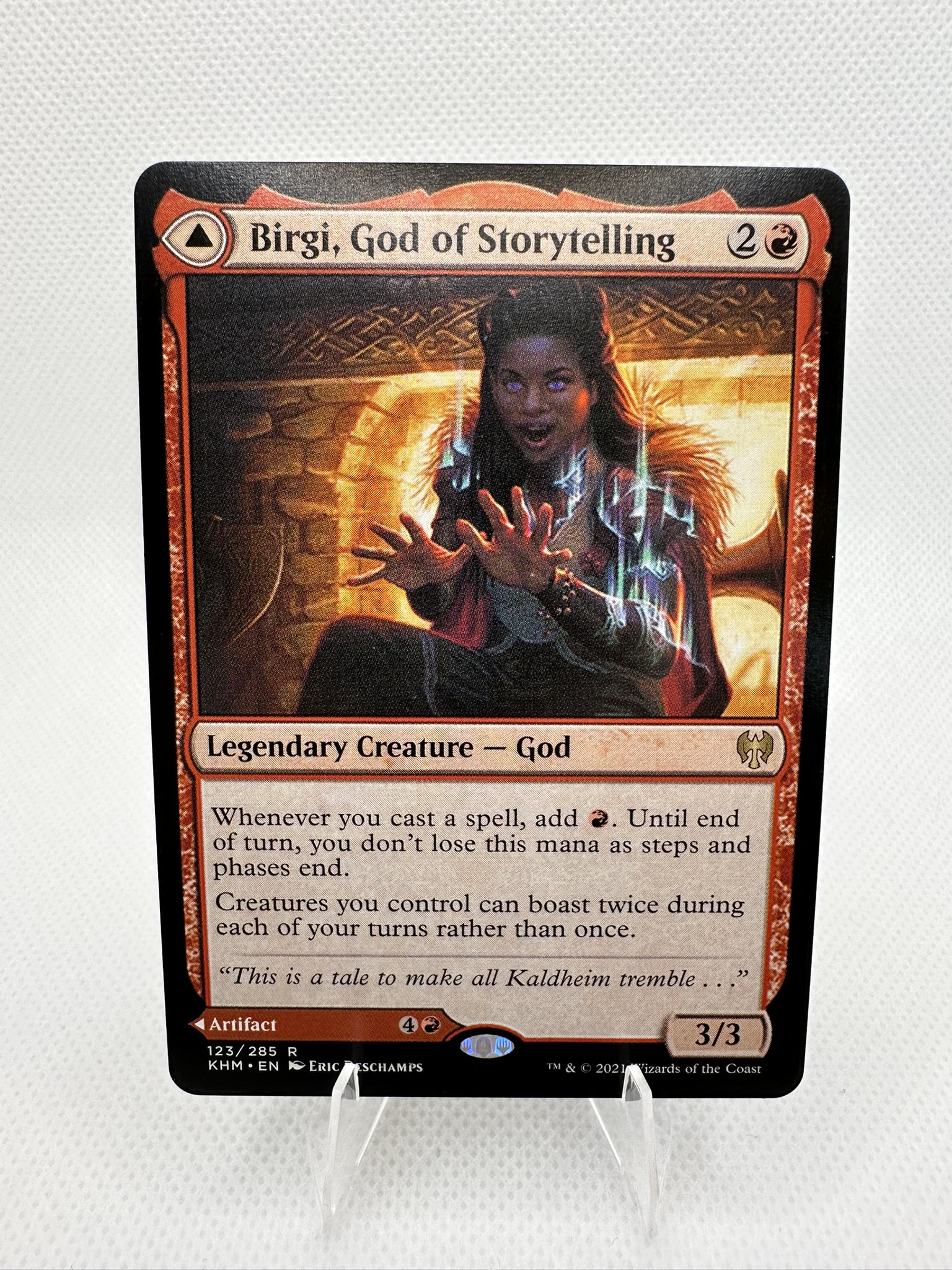 Birgi, God of Storytelling // Harnfel, Horn of Bounty KHM