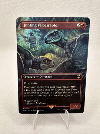 Hunting Velociraptor (Borderless)(FOIL)