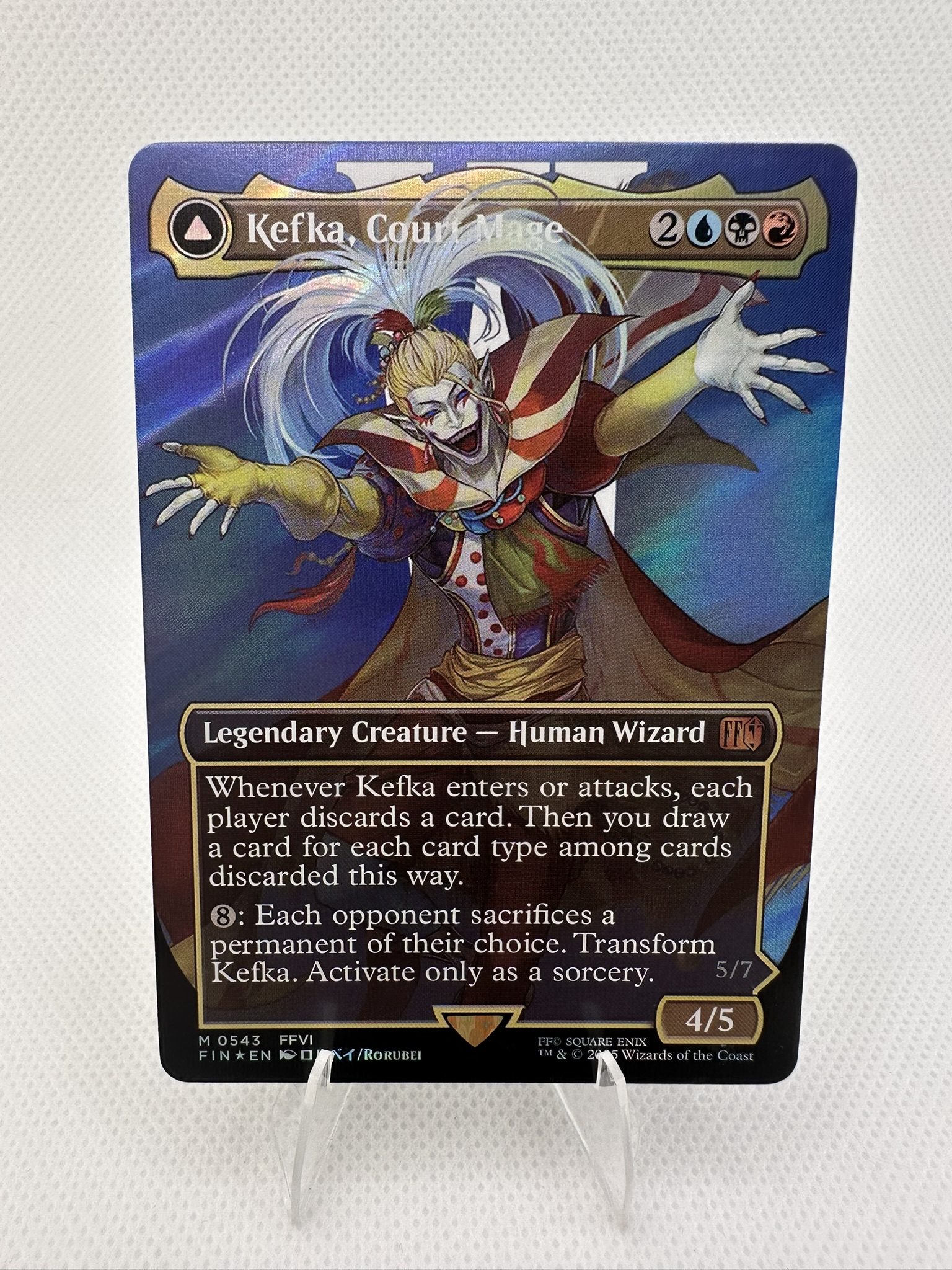 Kefka, Court Mage (0543) (Borderless) (Surge Foil)