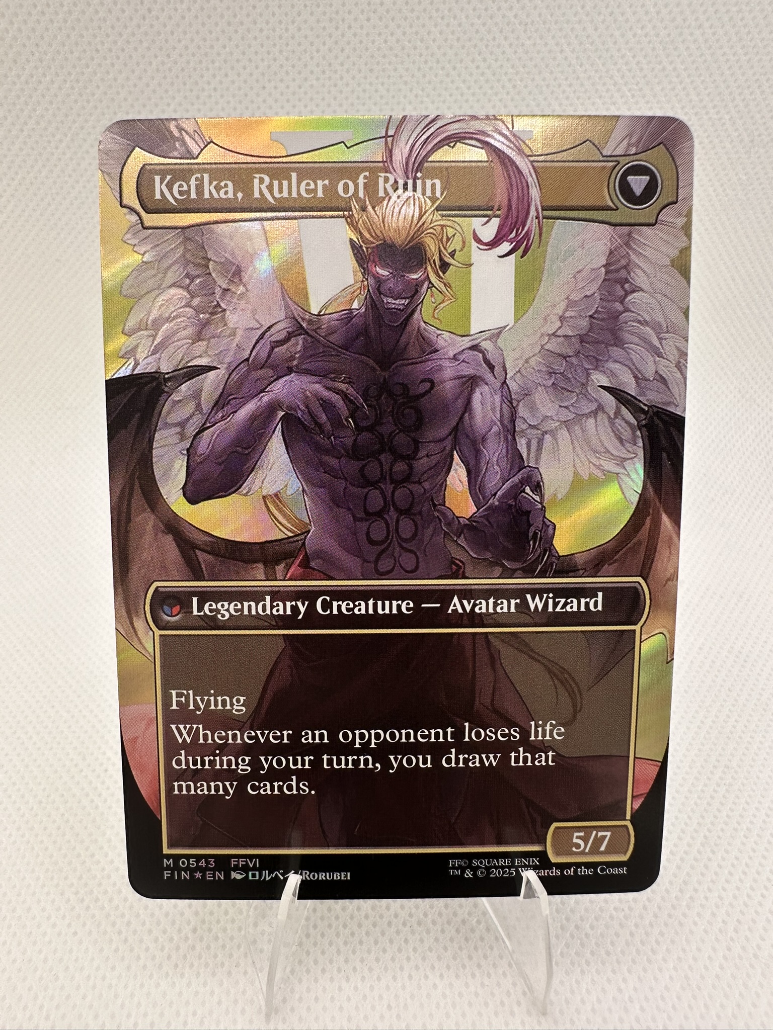 Kefka, Court Mage (0543) (Borderless) (Surge Foil) - Image 2